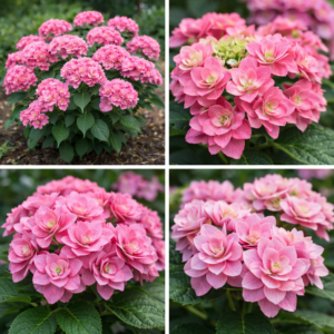 hortensia Doppio Excellent täidisõieline hortensia roosade õitega