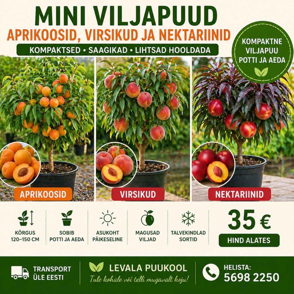 MINI VILJAPUUD – APRIKOOSID, VIRSIKUD JA NEKTARIINID