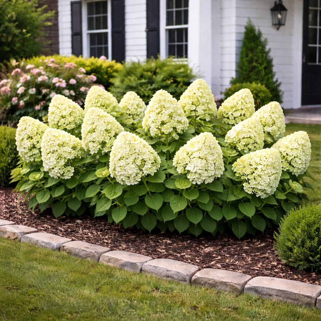 Aedhortensia Greenlight roheliste õisikutega – Levala Puukool